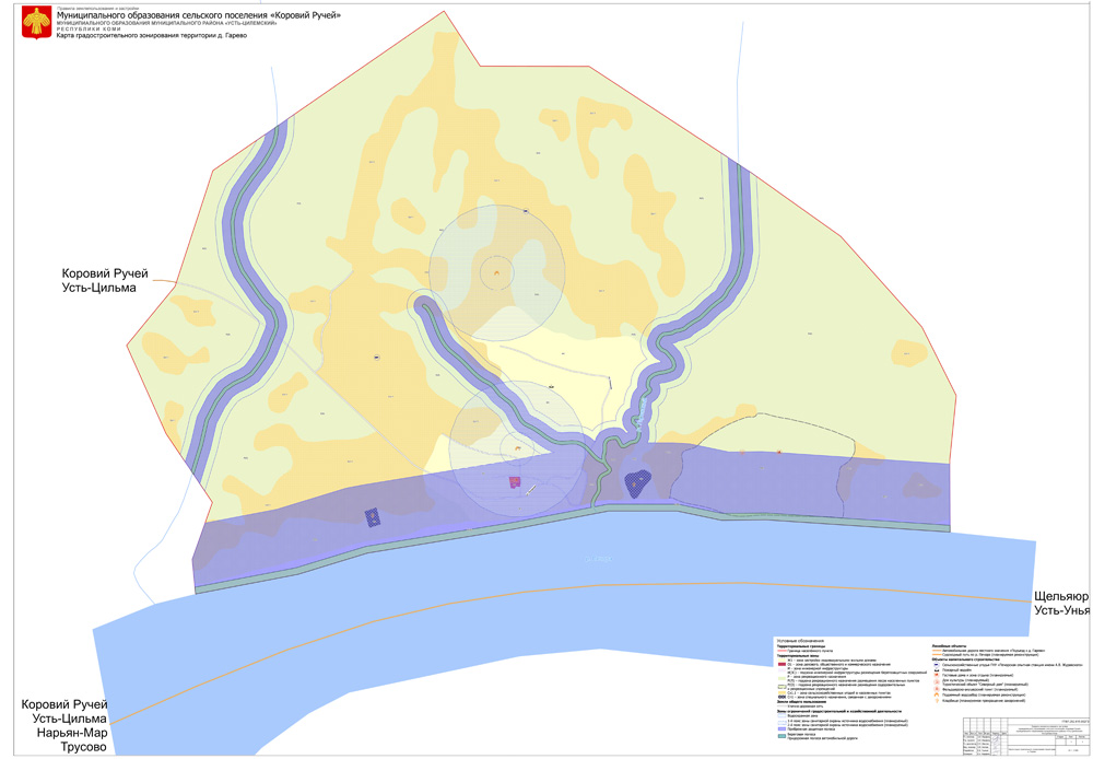 д. Гарево - карта градостроительного зонирования территории